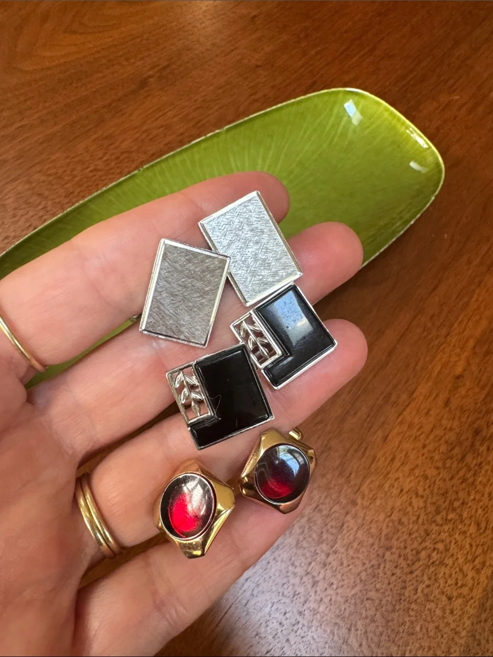 Vintage Swank & Anson Cufflinks Tie Bar Lot Mid Century Men’s Jewelry